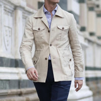 Edinburgh | Heritage Field Coat in Durable Polyester-Linen Blend for Outdoor Elegance 2
