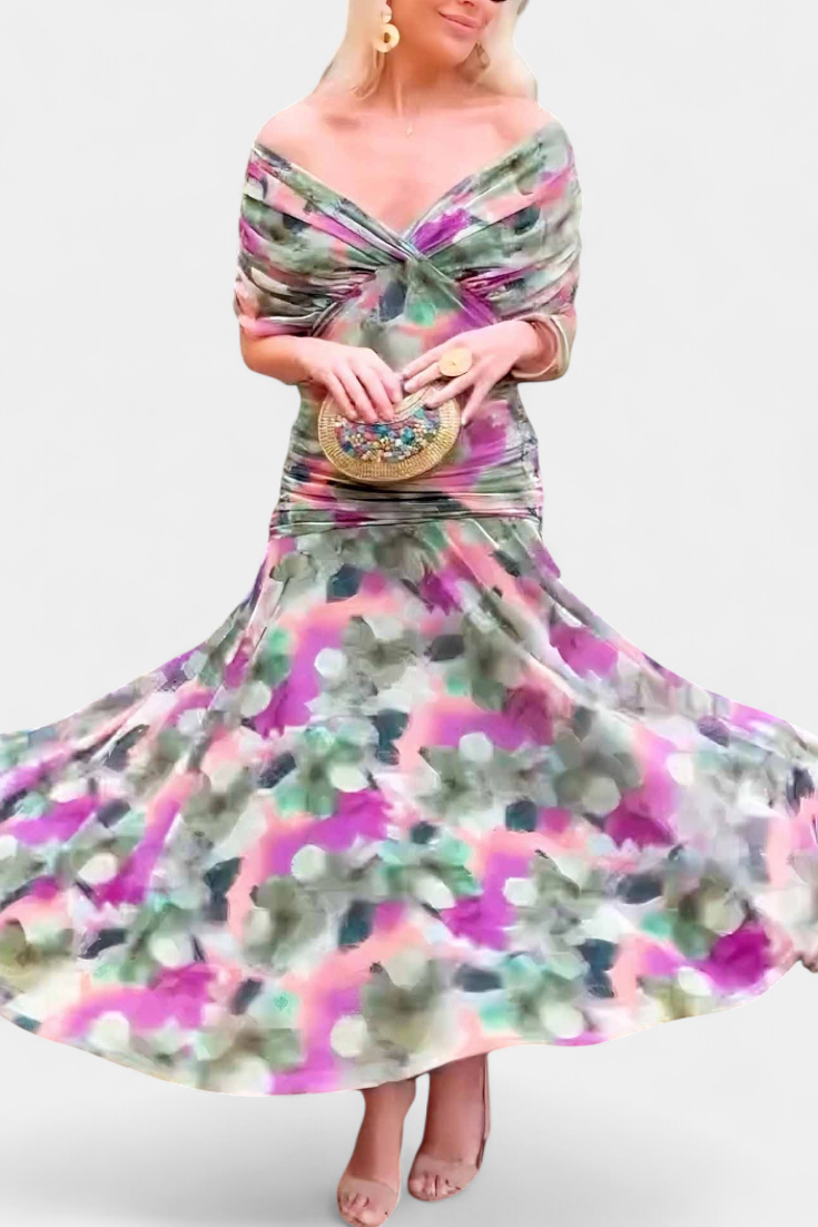 Elegant Off-Shoulder Evening Dress - Plus Size Formal Gown for Weddings 4