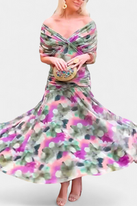 Elegant Off-Shoulder Evening Dress - Plus Size Formal Gown for Weddings 4