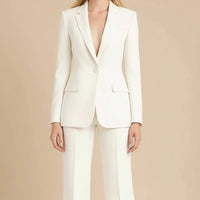 Elegant Women's Suit Set - Tailored Blazer & Wide-Leg Pant Suit for Women 0