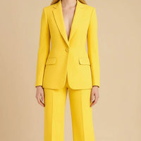 Elegant Women's Suit Set - Tailored Blazer & Wide-Leg Pant Suit for Women 4