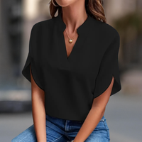 Elegant V-Neck Women’s Blouse