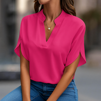 Elegant V-Neck Women’s Blouse