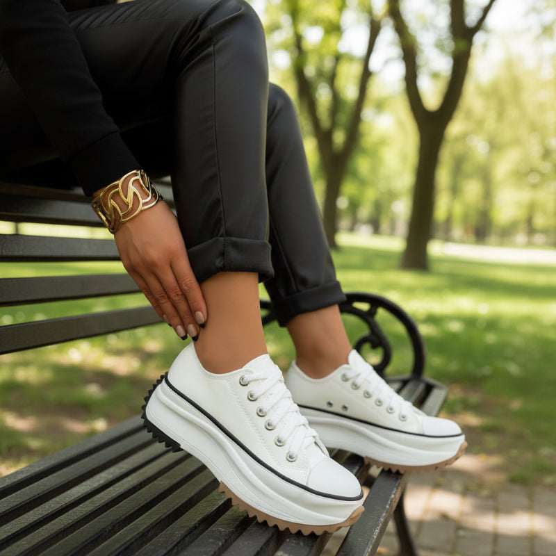 Elise | Sophisticated Slip-On Platform Sneakers for Effortless Style 0