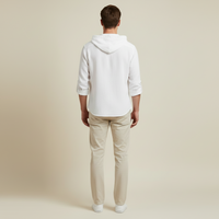 Virello | Versatile Cotton-Linen Hoodie Shirt with Soft Texture