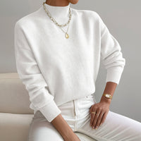 Modern Mock Neck Sweater with Effortless Style