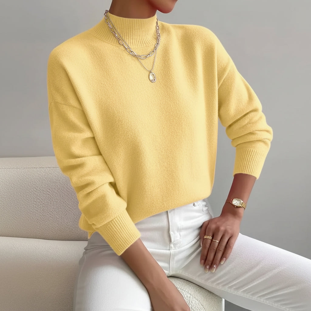 Emma | Comfortable Mock Neck Sweater for Effortless Spring Style 3