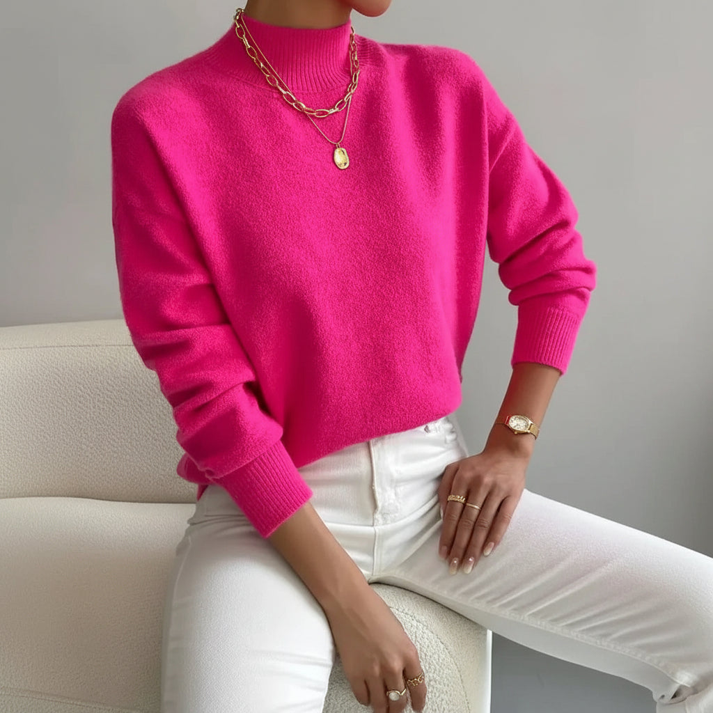Emma | Comfortable Mock Neck Sweater for Effortless Spring Style 6