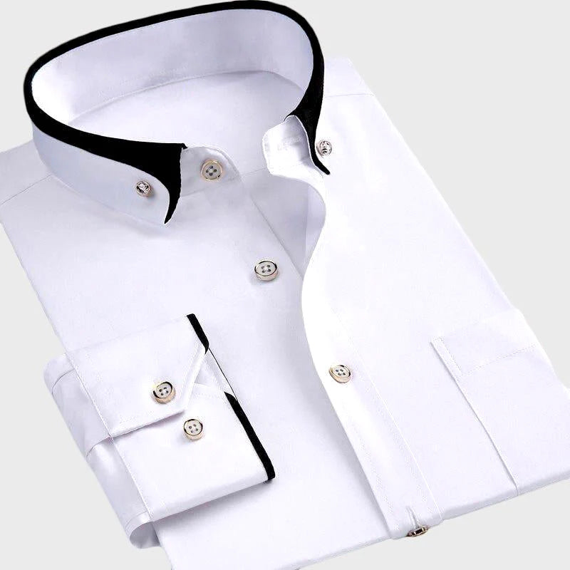 Felix | Apex Luxe Cotton-Spandex Shirt for Elegant Comfort and Versatile Style 1