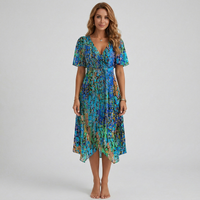 Women’s Floral V-Neck Summer Dress