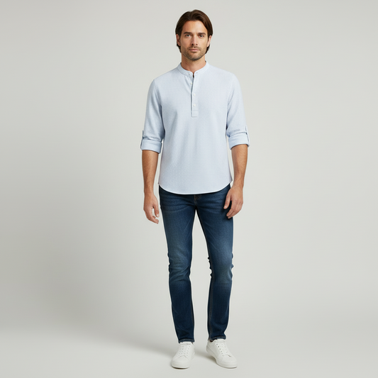 Norenzo | Smart Casual Cotton Shirt with Lasting Comfort