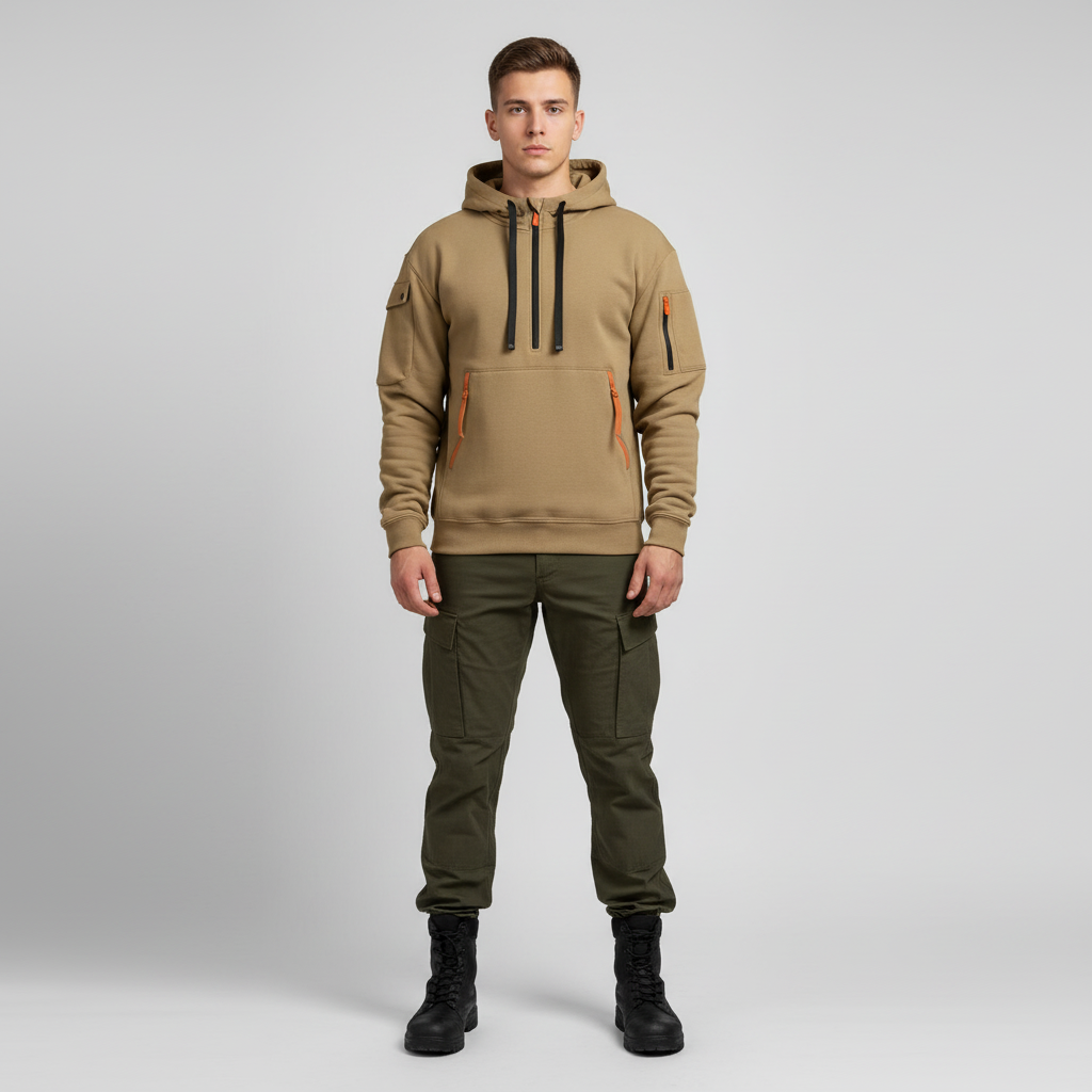 Hugo | Modern Hoodie with Zipper Pockets for Comfort and Style 3