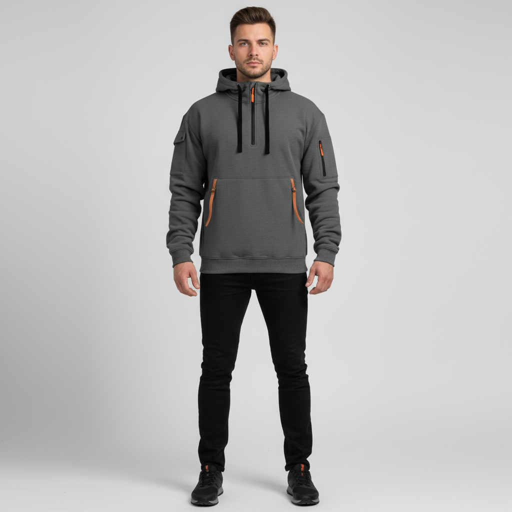 Hugo | Modern Hoodie with Zipper Pockets for Comfort and Style 4