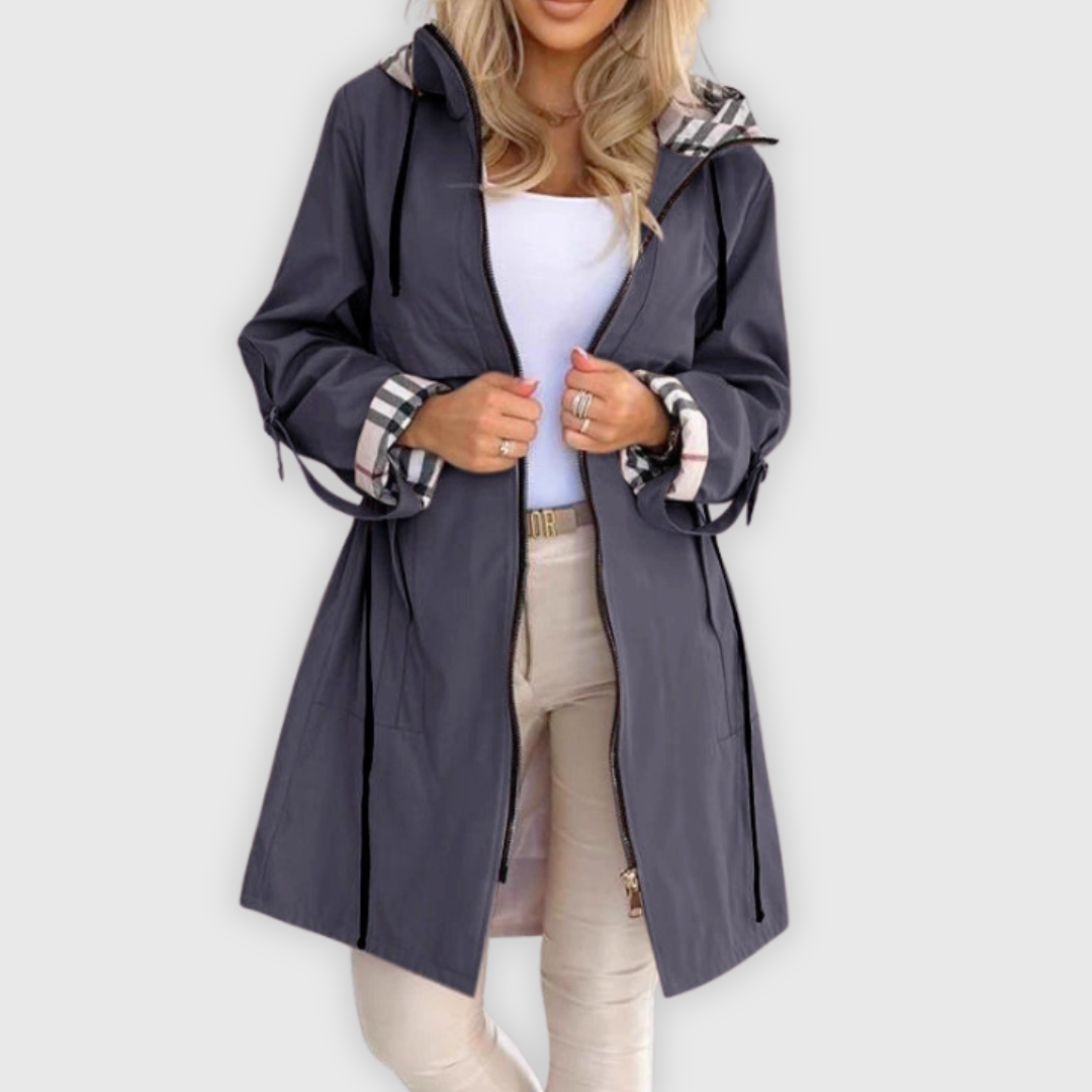 Elegant Waterproof Zip Coat All-Season Tailored Fit