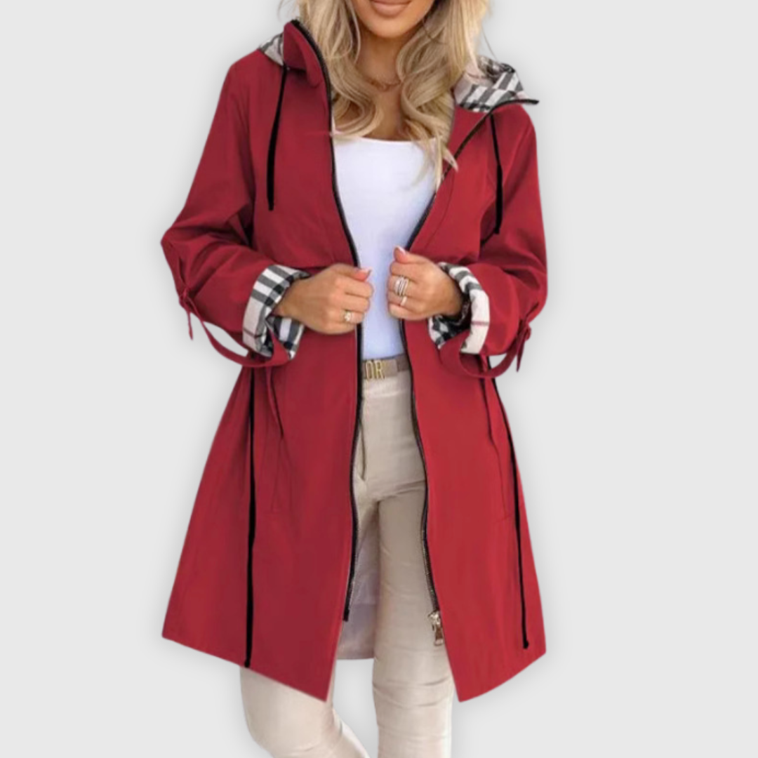 Imogen | Elegant Waterproof Zip Coat for All Seasons with Tailored Fit 7