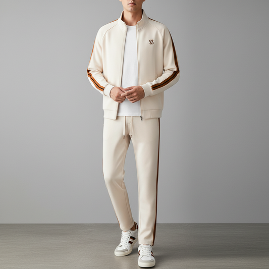 Liam | Modern Tracksuit Set with Soft Lycra and Sporty Stripe Accents 5