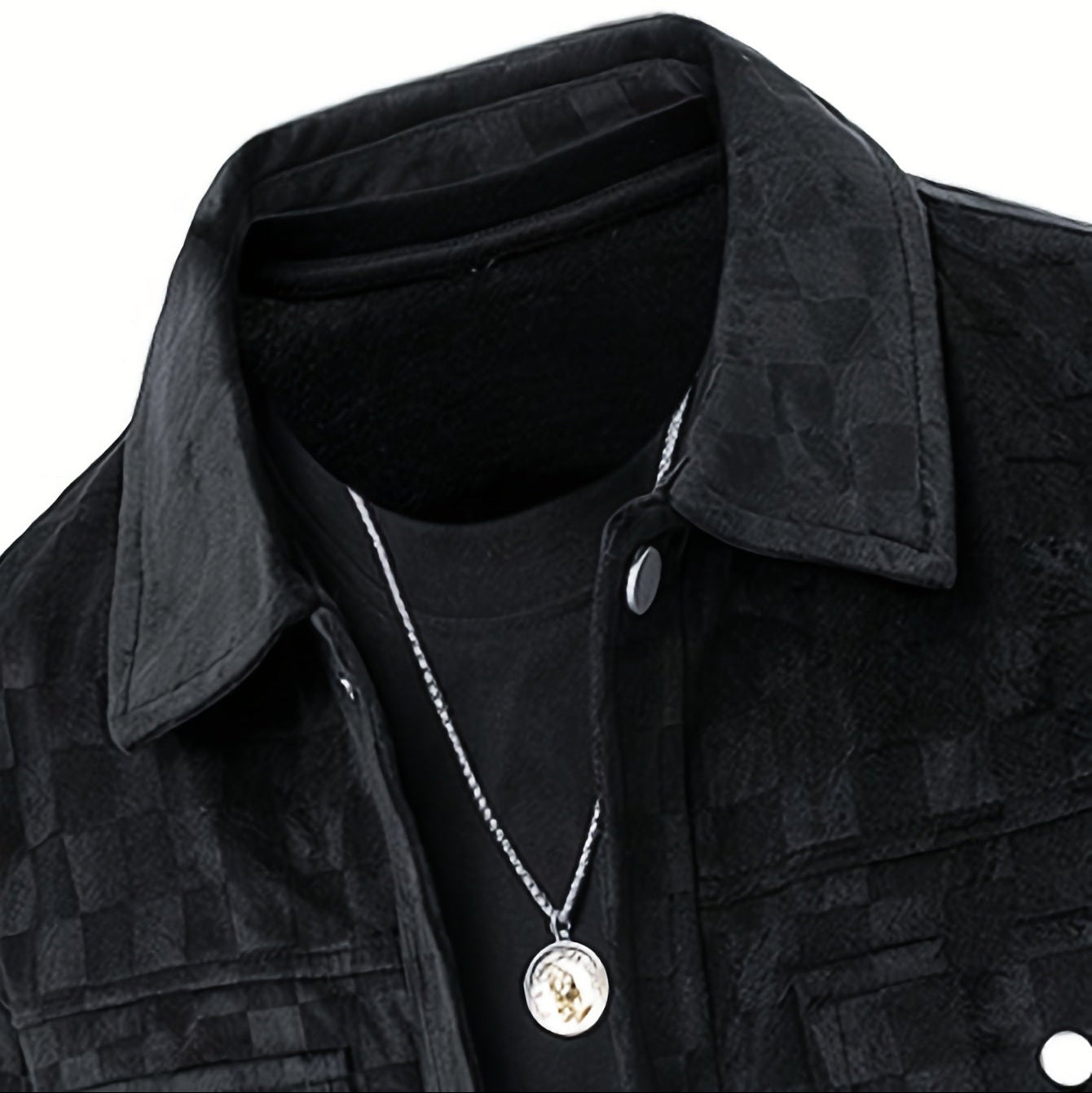 Mavrick | Tailored Checkered Suede Jacket for Modern Elegance 3