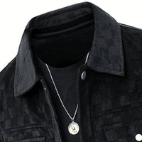 Mavrick | Tailored Checkered Suede Jacket for Modern Elegance 3