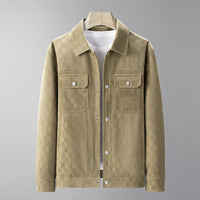 Mavrick | Tailored Checkered Suede Jacket for Modern Elegance 6