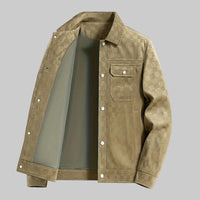 Mavrick | Tailored Checkered Suede Jacket for Modern Elegance 8