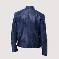 Mitchell | Classic Black Leather Bomber Jacket for Timeless Style and Comfort 4