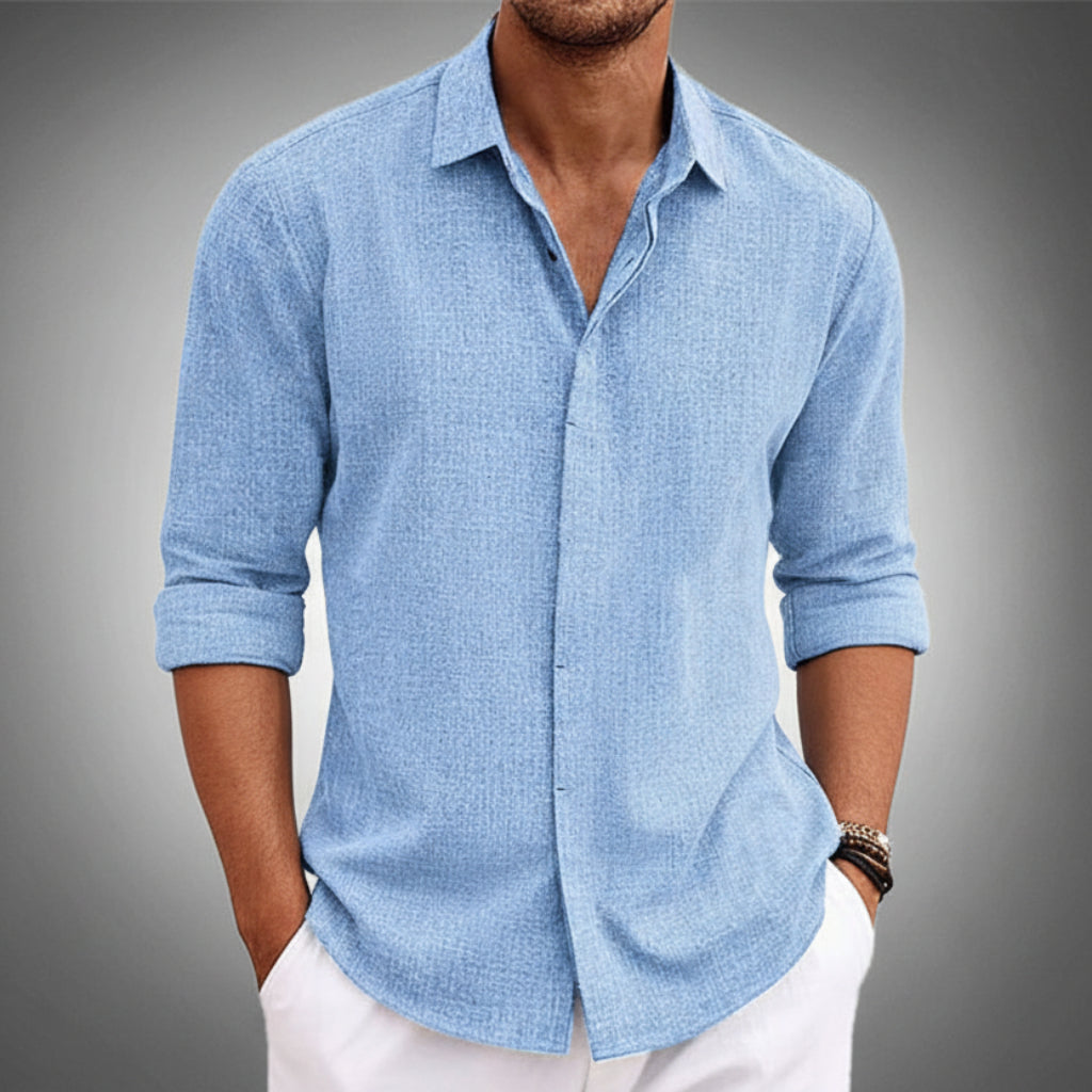 Roberta | Elegant Linen Blend Shirt for Versatile Styling and Comfort 0