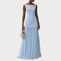 Rowina | Elegant Summer Cocktail Dress with Pleated Skirt for Timeless Sophistication 1