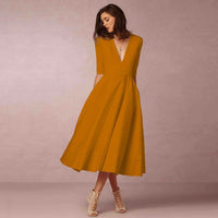 Women’s Elegant Flowing Midi Dress
