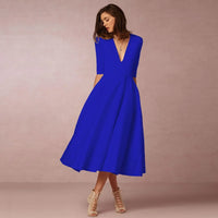Women’s Elegant Flowing Midi Dress