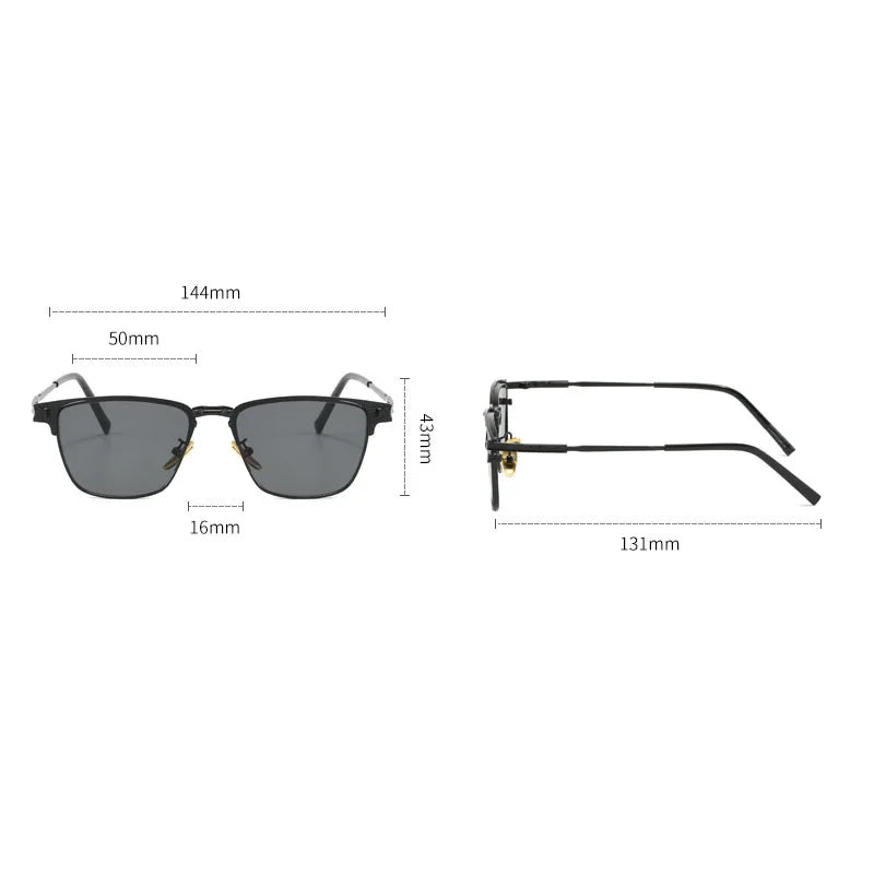 Christopher | Half-Frame Polarized Sunglasses