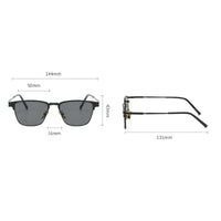 Christopher | Half-Frame Polarized Sunglasses
