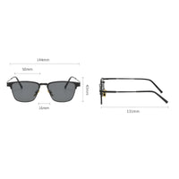 Christopher | Half-Frame Polarized Sunglasses