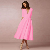 Women’s Elegant Flowing Midi Dress