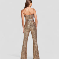 Sophia | Elegant Flared Sequin Jumpsuit for Stunning Evening Looks 2