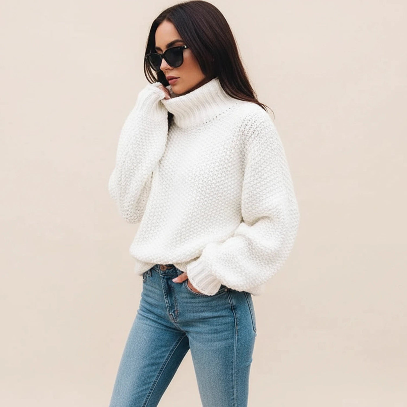 Sophie | Cozy Chunky Knit Turtleneck Sweater for Effortless Style and Warmth 0