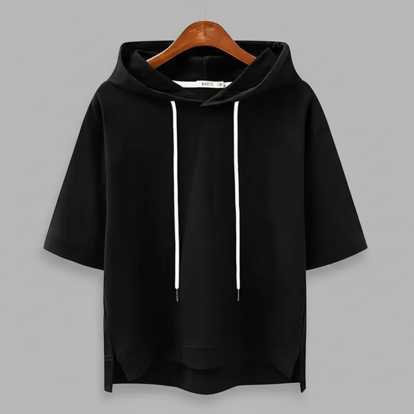 Sophie | Ultra-Soft Short Sleeve Hoodie for Effortless Chic and Comfort 2