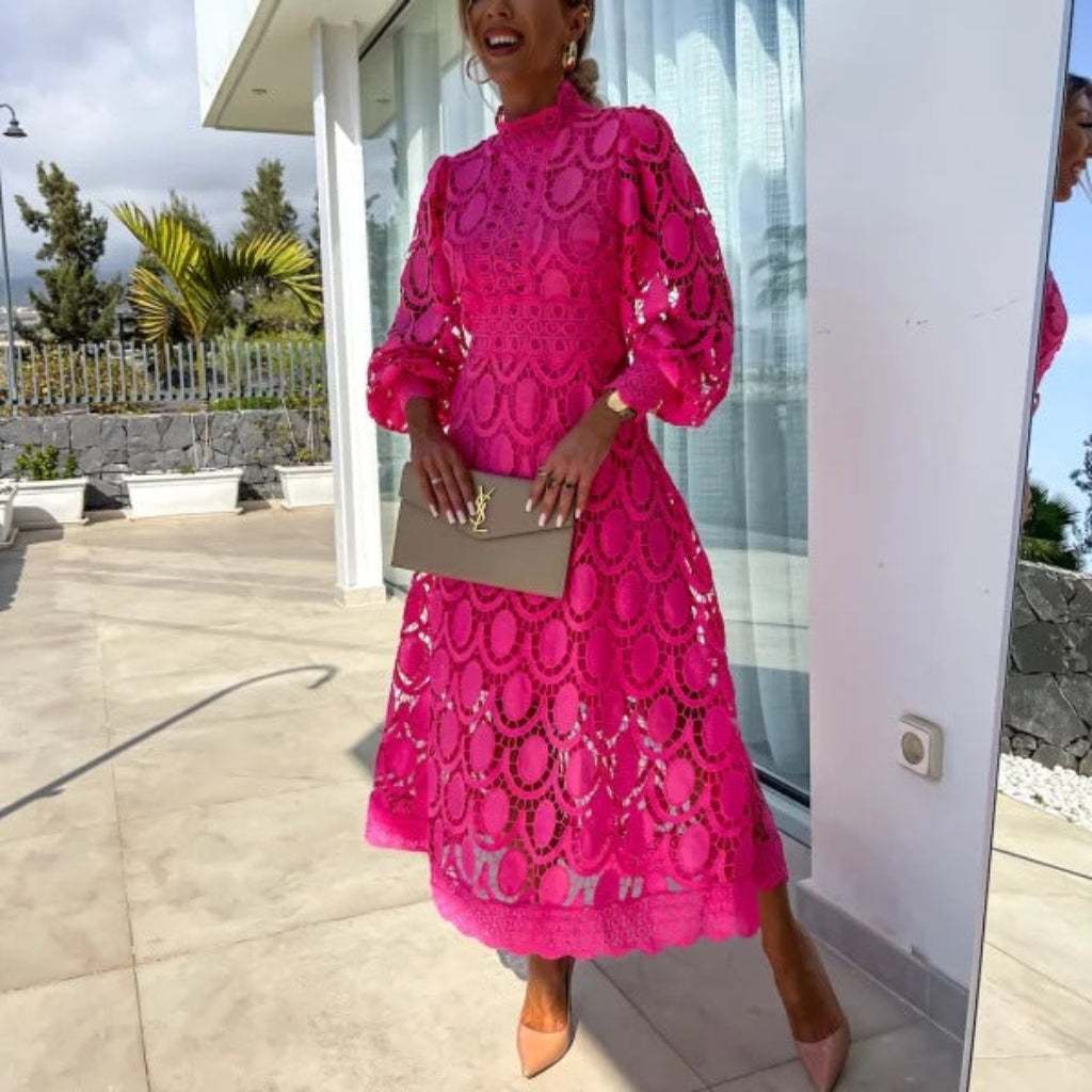 Stella | Elegant Long Sleeve Evening Dress for Summer Events and Formal Gatherings 0