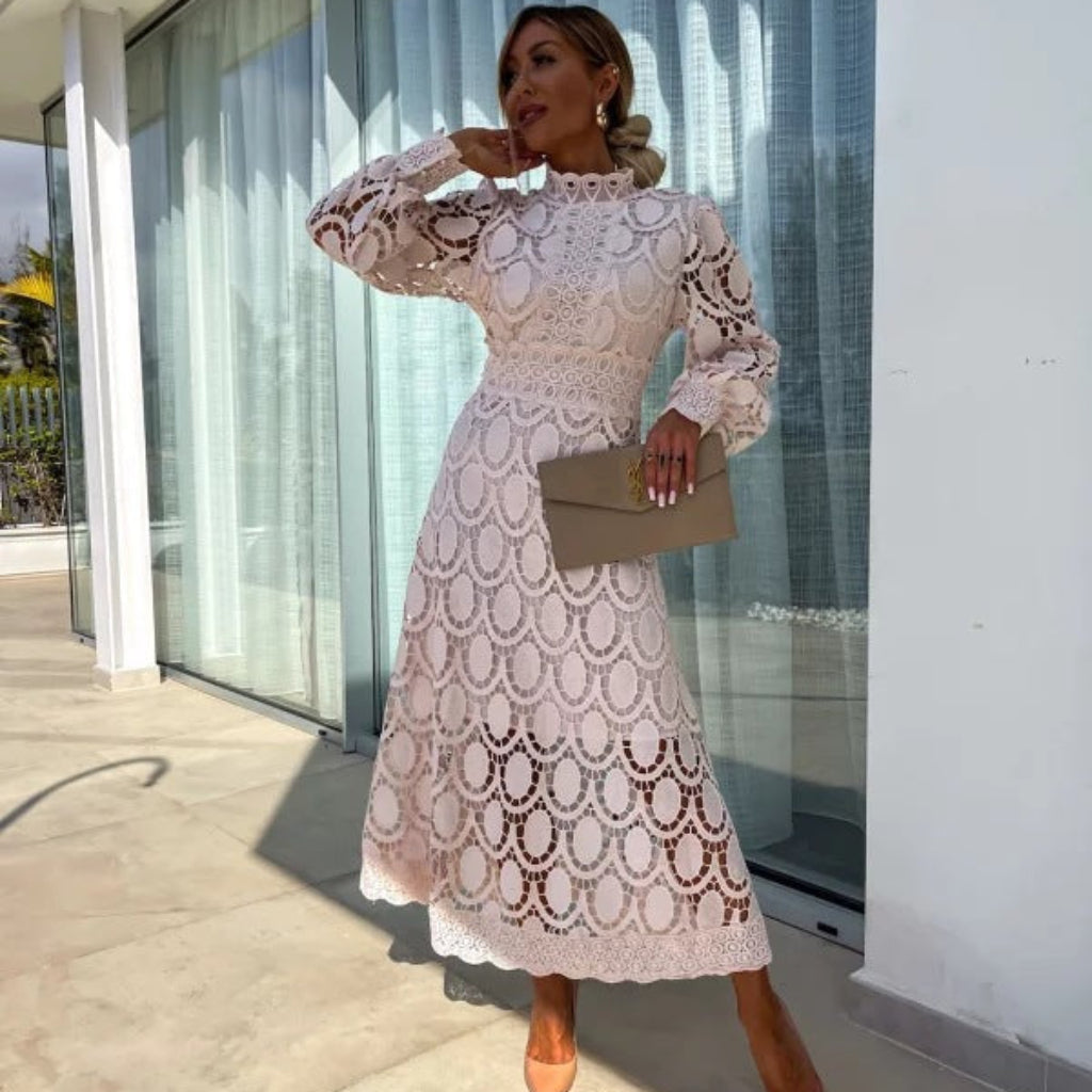 Stella | Elegant Long Sleeve Evening Dress for Summer Events and Formal Gatherings 1