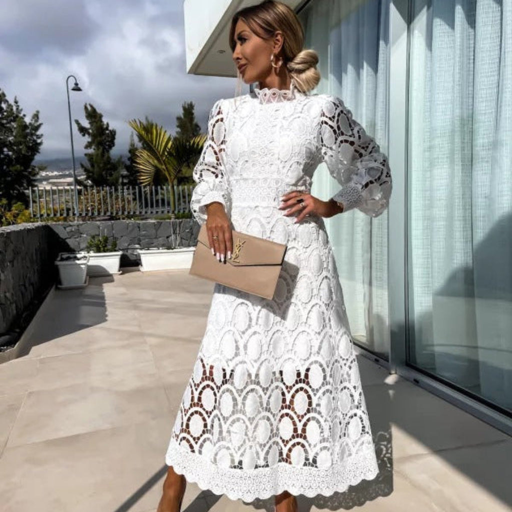 Stella | Elegant Long Sleeve Evening Dress for Summer Events and Formal Gatherings 6