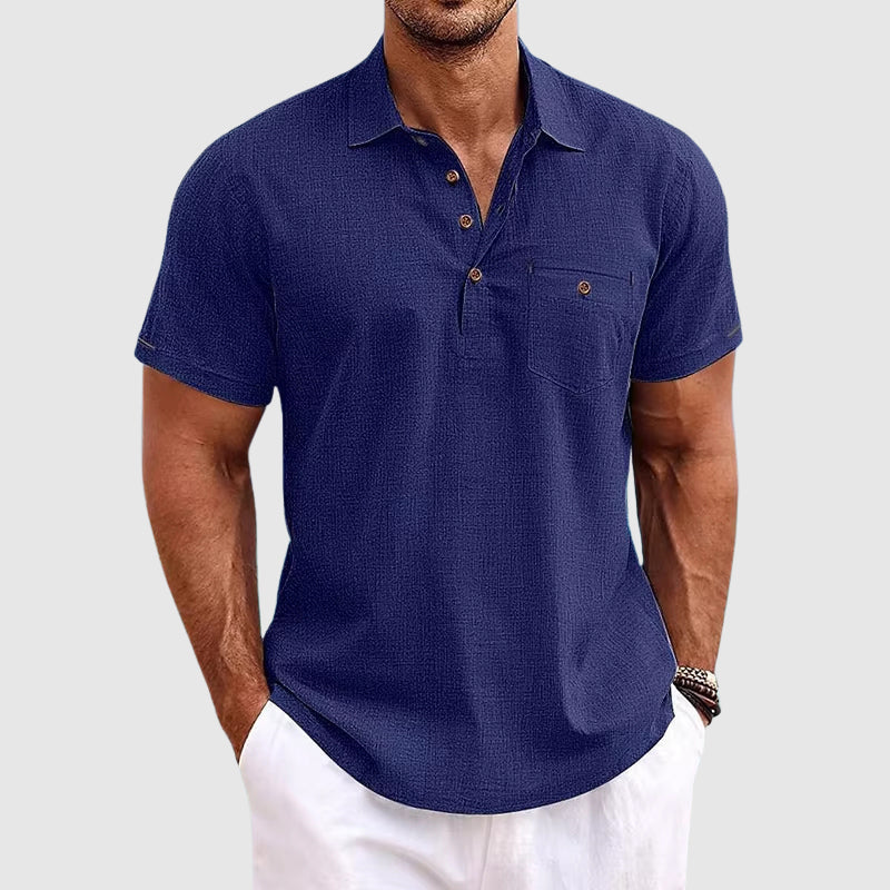 Theodore | Lightweight Linen Polo Shirt for Effortless Summer Style 3