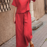 Women’s Elegant Casual Loose Shirt and Pants Set