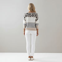 Zafira | Chic Leopard Knit Sweater with Soft Feel