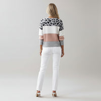 Zafira | Chic Leopard Knit Sweater with Soft Feel