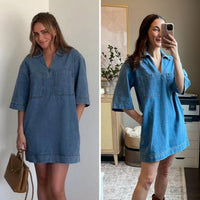 Airy Cotton Shirt Dress