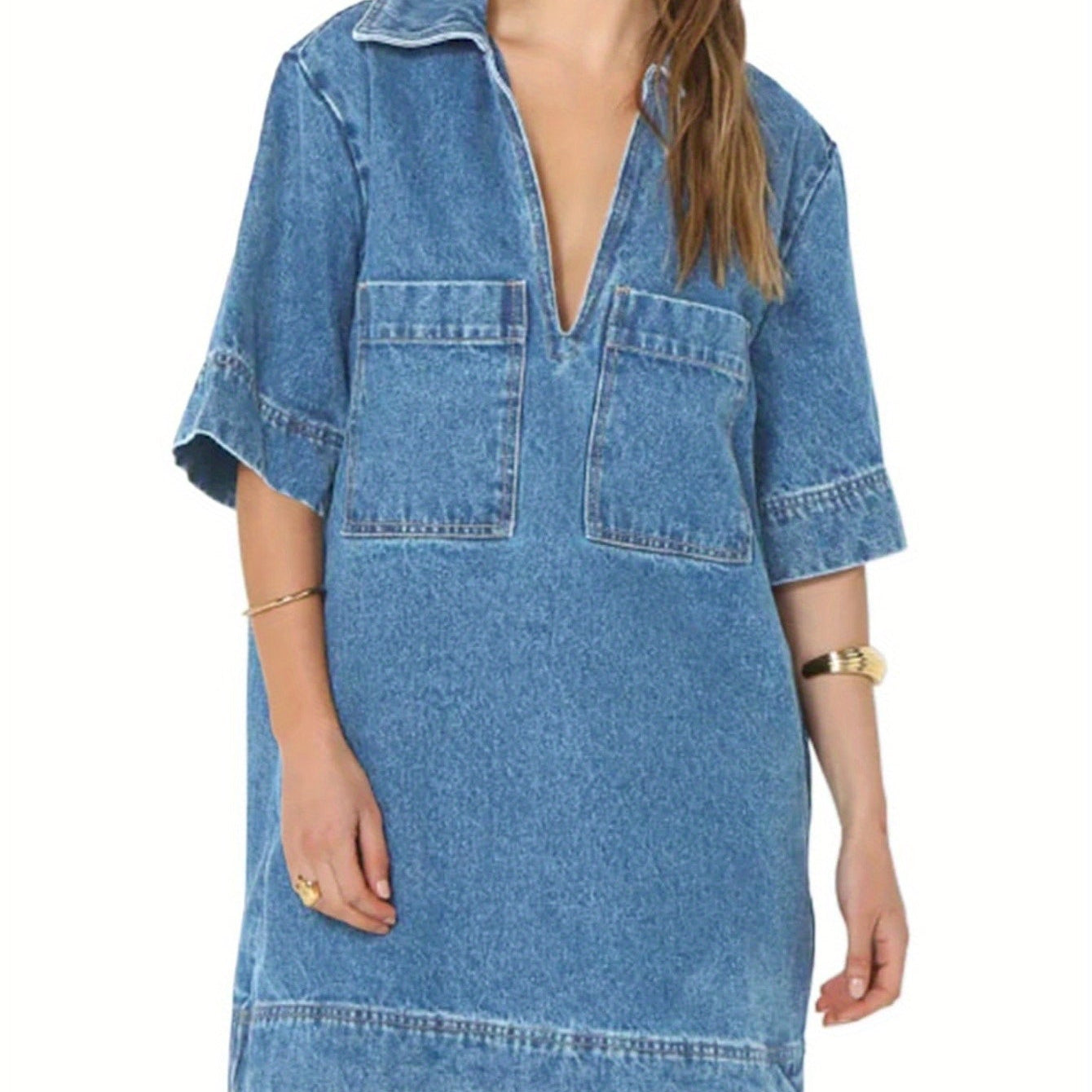 Airy Cotton Shirt Dress