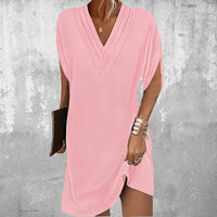 Elegant V-Neck Shift Dress