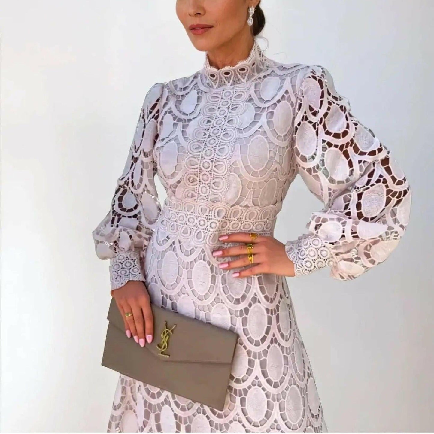 French Lace Elegant Dress