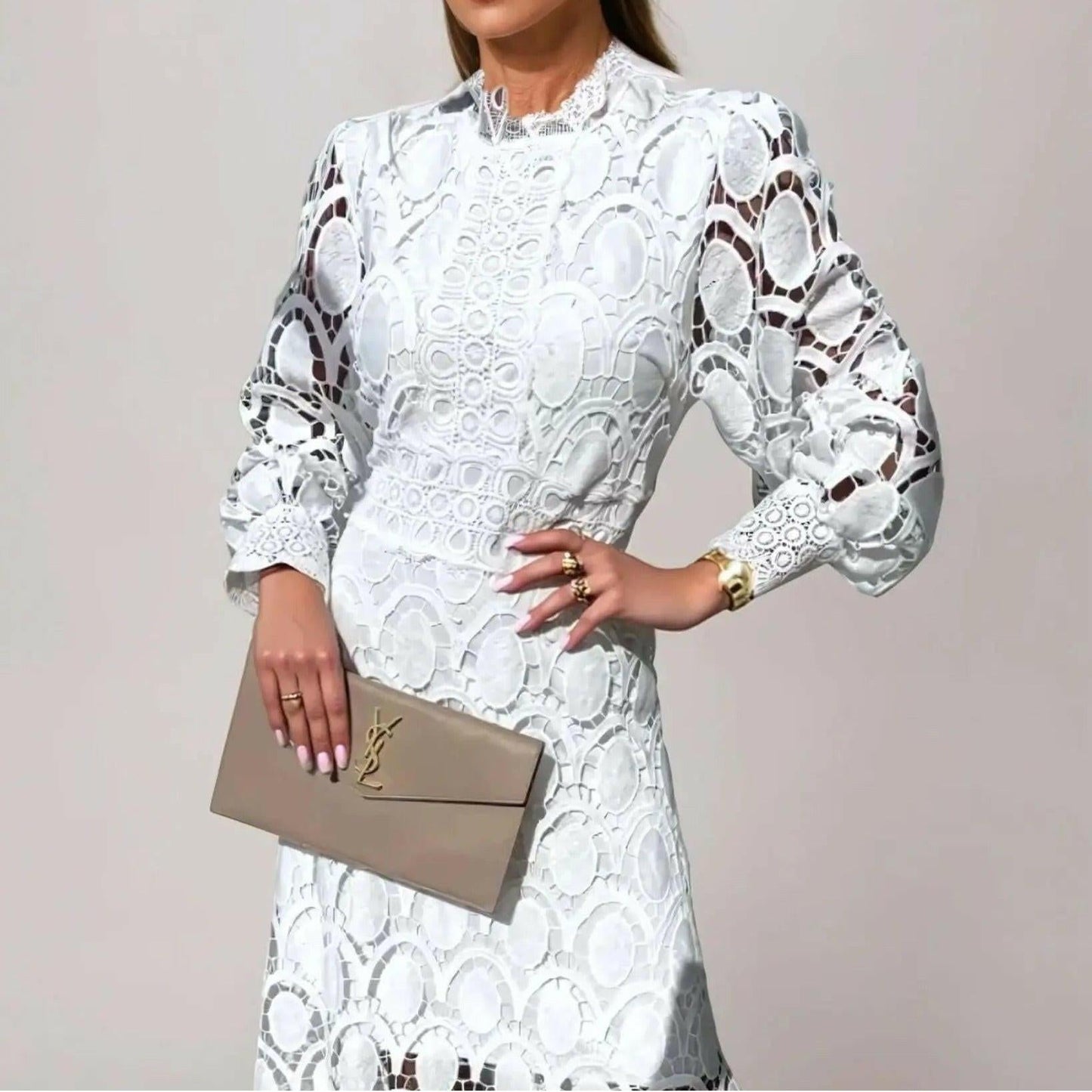 French Lace Elegant Dress