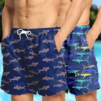 Tropical Board Shorts for Men Drawstring Lightweight Swimwear
