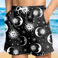Tropical Board Shorts for Men Drawstring Lightweight Swimwear